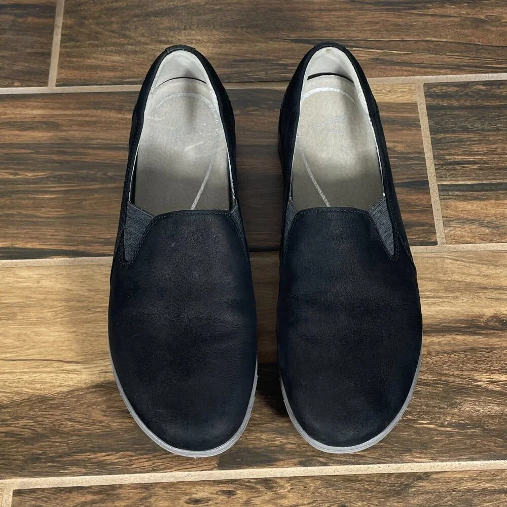 Dansko Laraine Womens Size EU 40 Shoes Black Waterproof Nubuck Casual Slip On - Picture 13 of 15